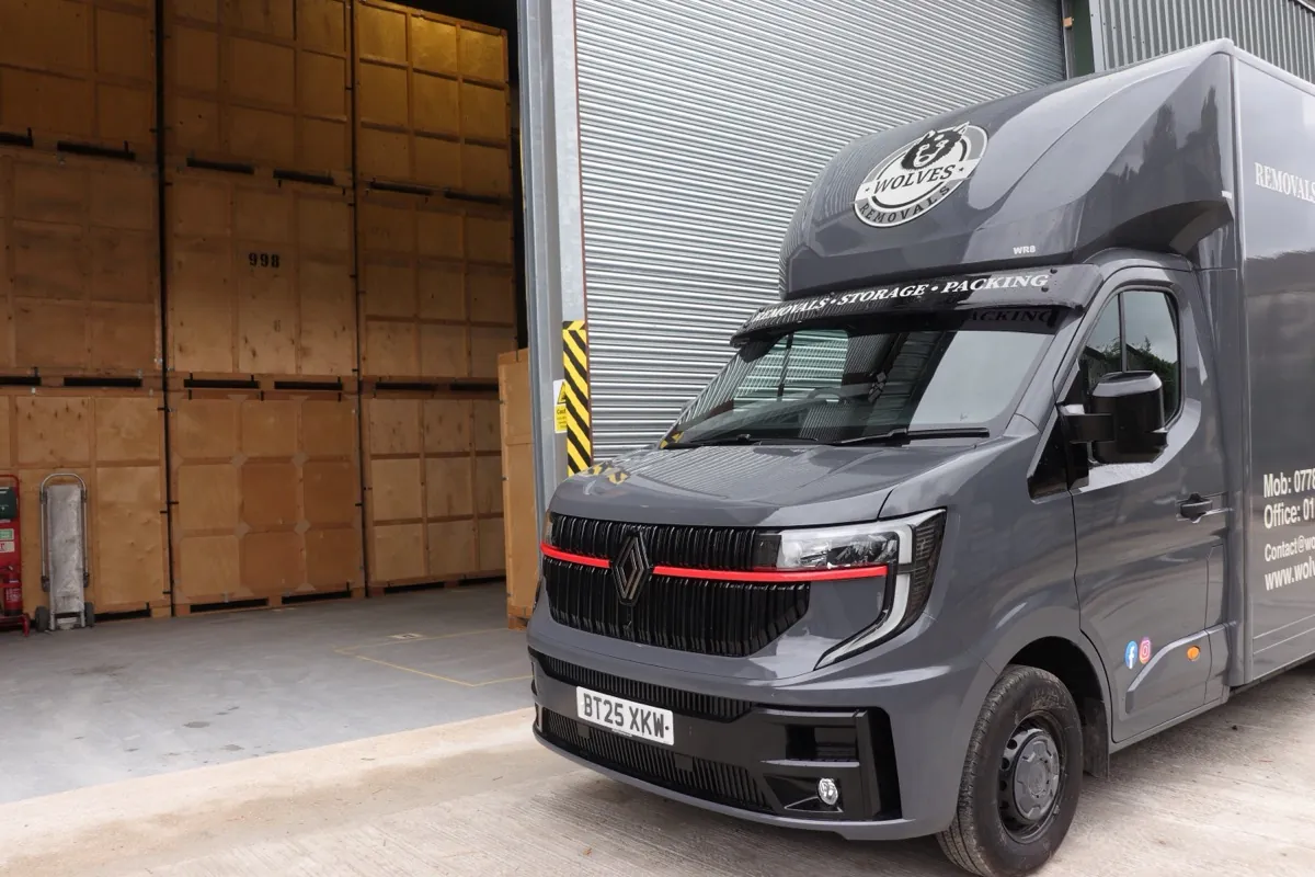 Wolves Storage Sussex van ready to collect and store belongings across West Sussex